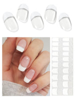 White French Tip Gel Nail strips