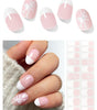 White Bow French Gel Nail Strips
