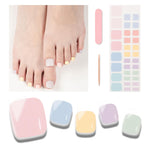 Pastel Mix Toe Nail Strips