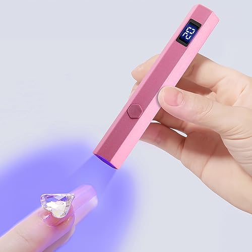 Mini Nail Lamp: LED Display, Portable Metallic UV Light, 2 Timers (20s/60s), Fast Charging - Home & Salon