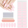 EBANKU 20PCS Gel Nail Polish Strips, Old-Style Red Gel Stick on Nails Full Nail Wraps, Waterproof Gel Nail Stickers for New Year Valentines Gift