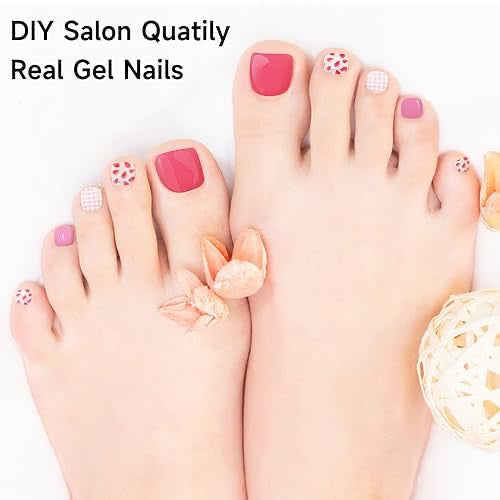 Strawberry Pink Toe nails
