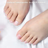 Semi Cured Gel Pedi Strips Glossy Gel Toenail Stickers Semi-Cured Gel Pedicure Strips Long Lasting Gel Pedicure Nail Wraps Sticker Salon Nails at Home Requires UV Light Pedicure Kit