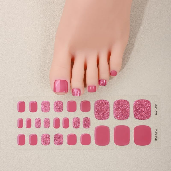 Crimson Pink Gel Nail Strips