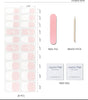 White Bow French Gel Nail Strips