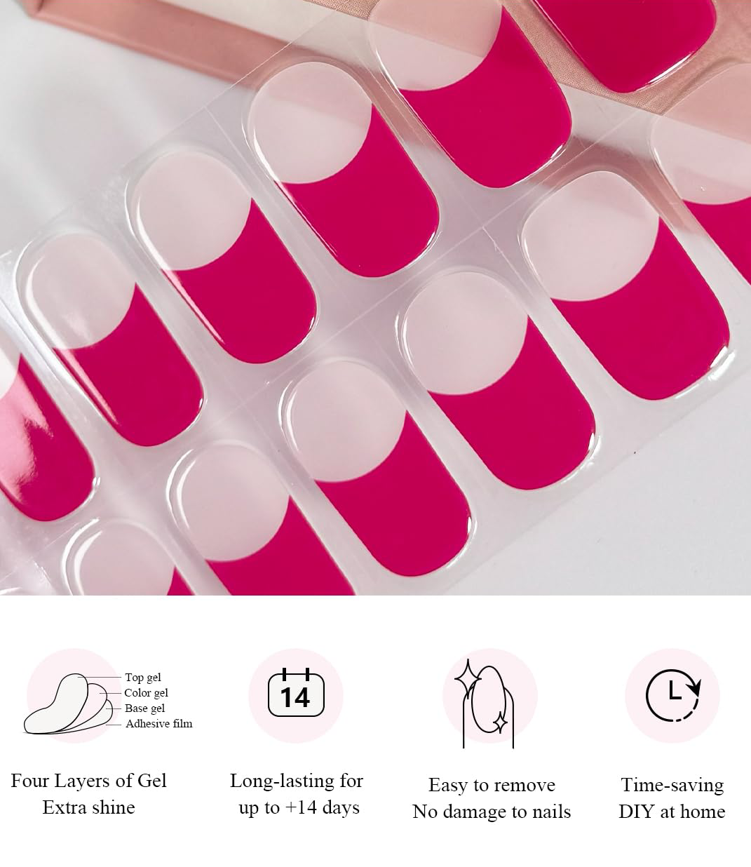 Pink French Tip Nails