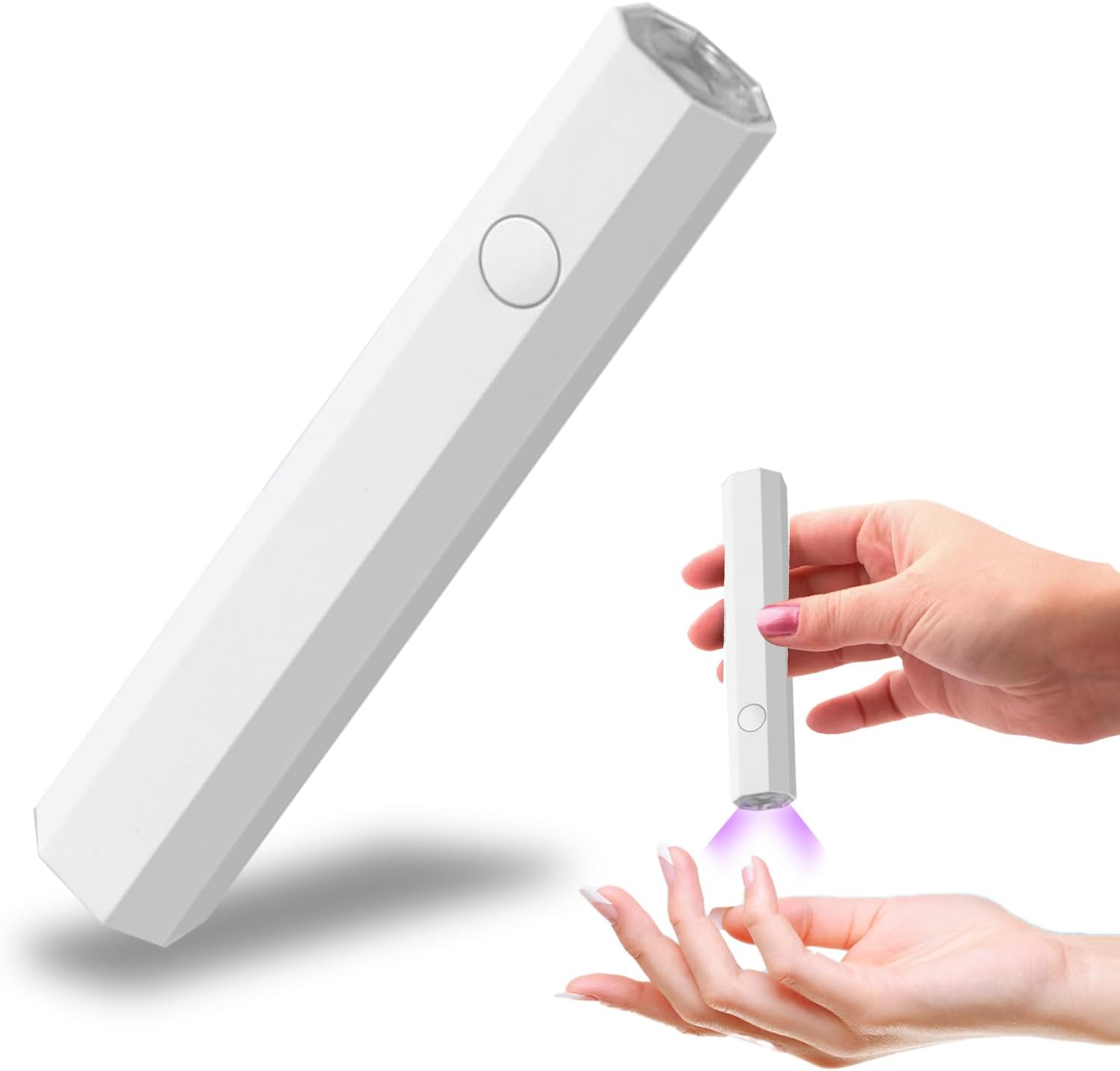 Mini UV Nail Lamp – Portable Handheld Nail Dryer with Spotlight Bead