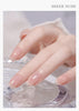 Semi Cured Gel Nail Strips (Clear), Transparent, 20 Pcs Gel Nail Wraps, Stickers, UV Light Required, Salon Quality, Long Lasting