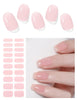 Semi Cured Gel Nail Strips (Clear), Transparent, 20 Pcs Gel Nail Wraps, Stickers, UV Light Required, Salon Quality, Long Lasting