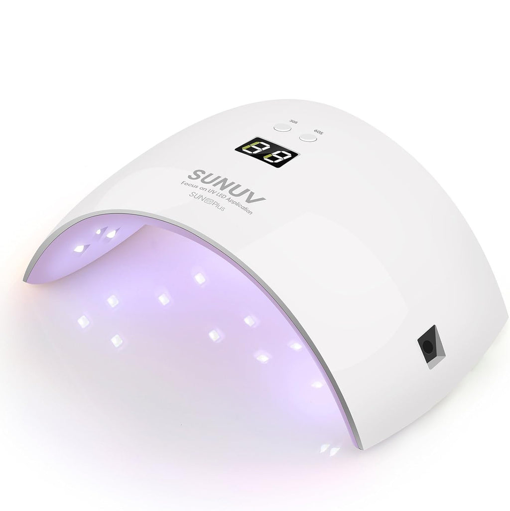 SUNUV Gel Nail Lamp – Auto Sensor, Dual Timer, Fast-Drying