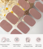 Peat Red Brown Gel Nail Strips