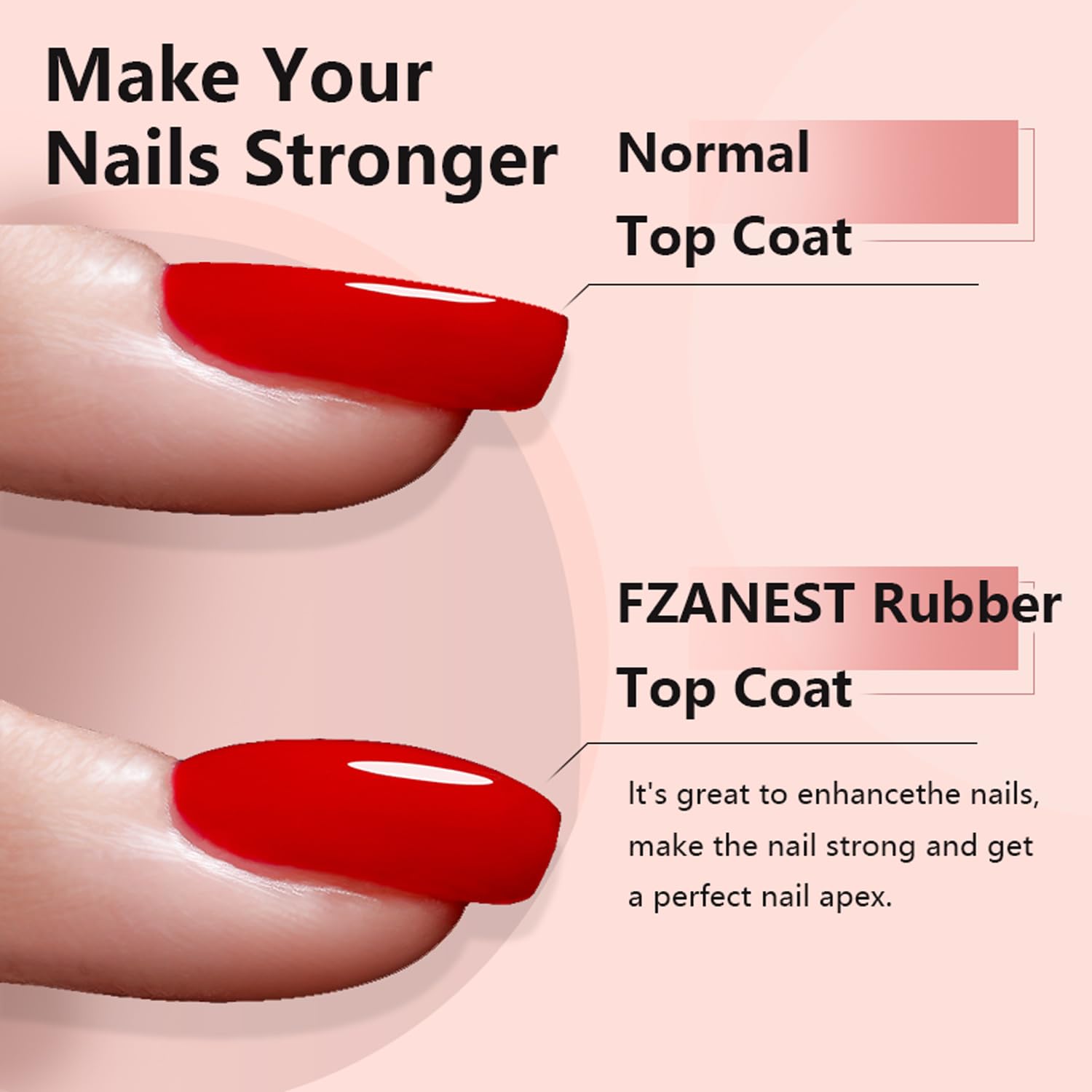 Ultra Shine Rubber Gel Top Coat – 15ml No-Wipe, Plumping & Strengthening Finish