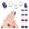 20pcs Semi Cured Gel Nail Strips, Real Nail Polish Art Stickers, Love Adhesive Full Wrap Gel Nail, Waterproof Gel Nail Wrap Stickers with Nail File and Stick（UV/LED Light Required）