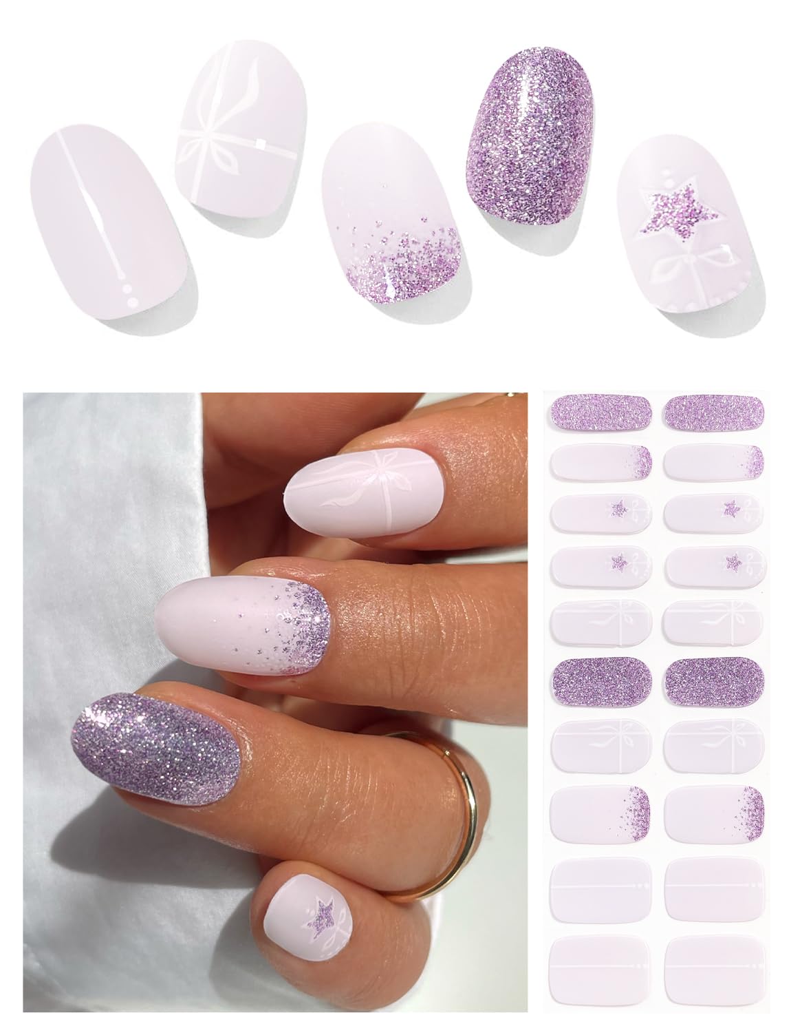Sparkling Star Nails