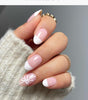 White french bow Nails