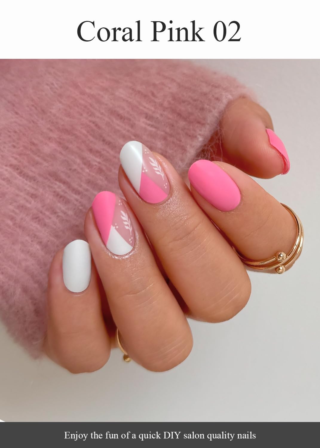 Coral Pink Nails