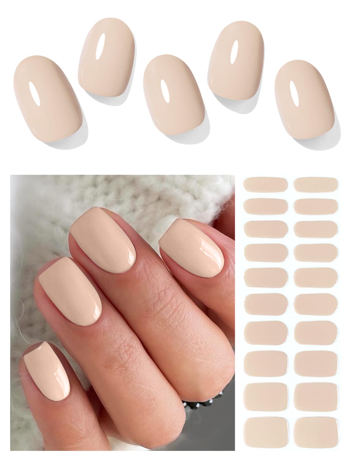 Nude Gel Nail Strips
