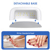 Rechargeable UV LED Nail Lamp, 60W UV Led Nail Light for Gel Nails, Auto Sensor and 4 Timer Settings, Professional Nail Art Tools with Automatic Sensor, LCD Display