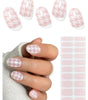 WHITE HOUNDSTOOTH NAILS