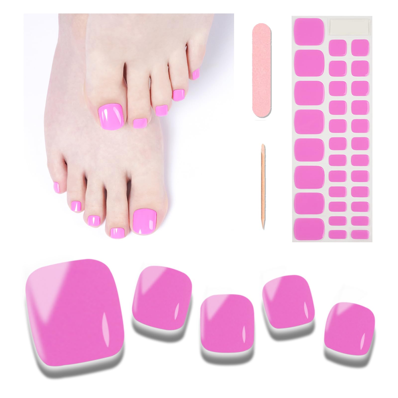 Pink Toe Nails