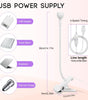 AORAEM Nail Lamp LED Nail Manicure Dryer Curing Light with Black Gooseneck and Clamp for Gel Nails
