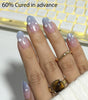 Sky Blue Tip Nails