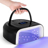 Rechargeable UV LED Nail Lamp, 60W UV Led Nail Light for Gel Nails, Auto Sensor and 4 Timer Settings, Professional Nail Art Tools with Automatic Sensor, LCD Display