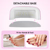 Rechargeable UV LED Nail Lamp, 60W UV Led Nail Light for Gel Nails, Auto Sensor and 4 Timer Settings, Professional Nail Art Tools with Automatic Sensor, LCD Display