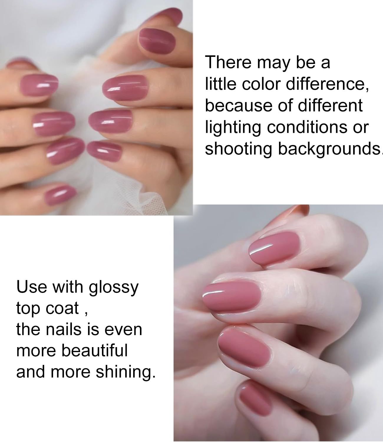 Semi Cured Gel Nail Strips - French Pink Flower Hydrangea Nail Wraps, 20pcs, UV Ready for DIY Nails