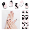 20pcs Semi Cured Gel Nail Strips, Real Nail Polish Art Stickers, Love Adhesive Full Wrap Gel Nail, Waterproof Gel Nail Wrap Stickers with Nail File and Stick（UV/LED Light Required）