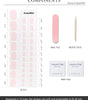 White french tip gel toe nails