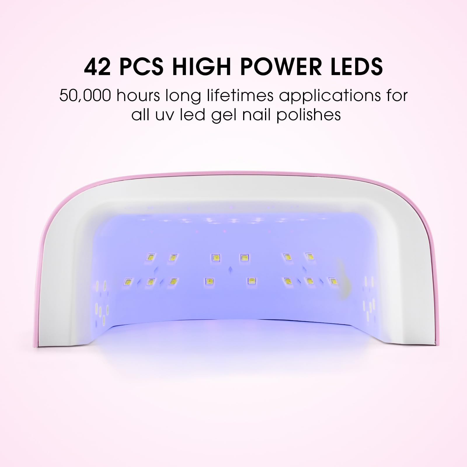 Rechargeable UV LED Nail Lamp, 60W UV Led Nail Light for Gel Nails, Auto Sensor and 4 Timer Settings, Professional Nail Art Tools with Automatic Sensor, LCD Display