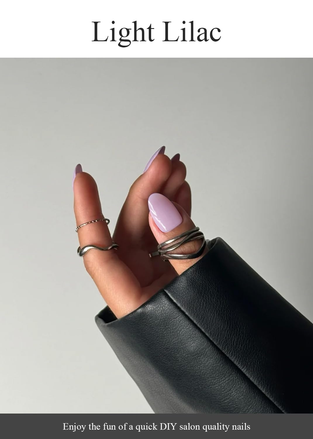 Light Lilac Gel nail Strips