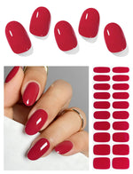 B Red Gel Nail Strips