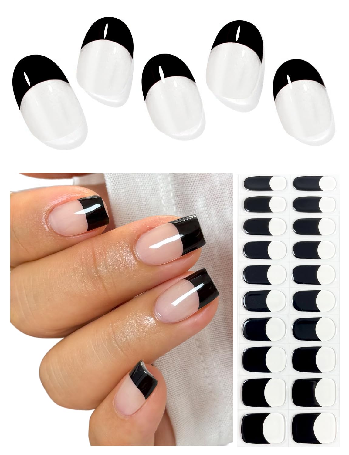 Black French Tip Nails