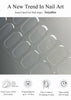 Semi Cured Gel Nail Strips (Clear), Transparent, 20 Pcs Gel Nail Wraps, Stickers, UV Light Required, Salon Quality, Long Lasting