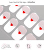 Pink Heart Nails