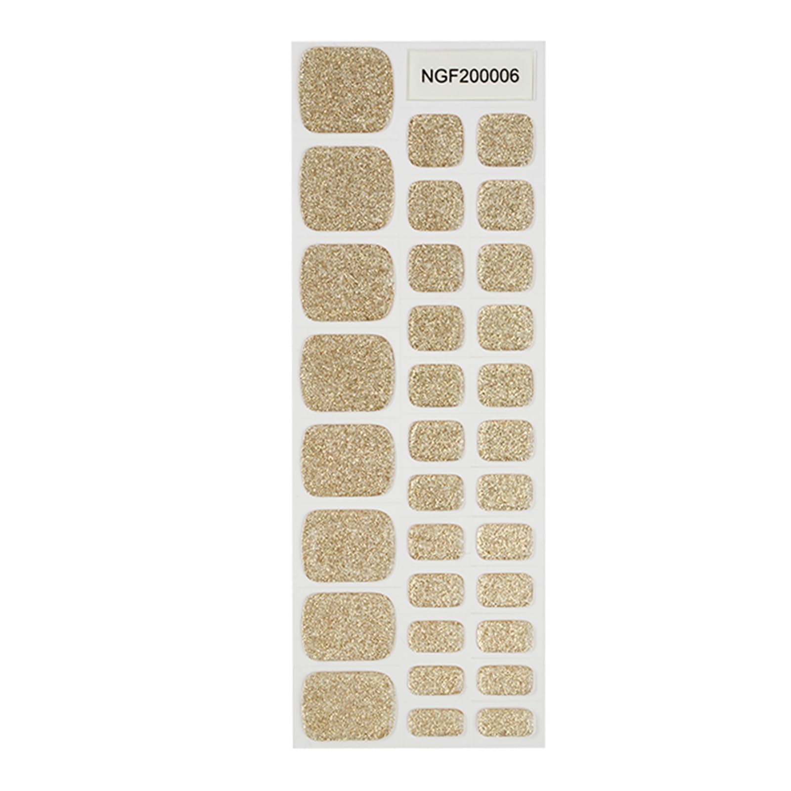 Champagne gold toe nail