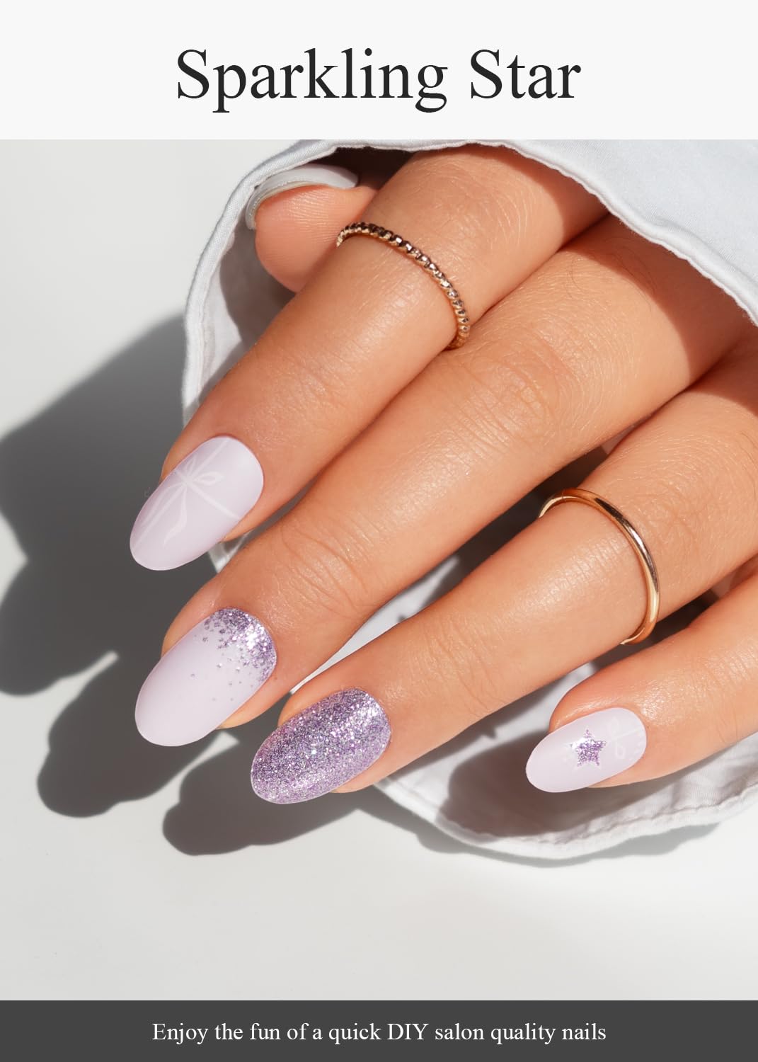 Sparkling Star Nails