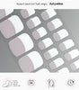 White french tip gel toe nails