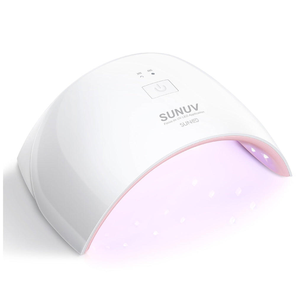 SUNUV Gel Nail Lamp – Auto Sensor, Dual Timer, Fast-Drying