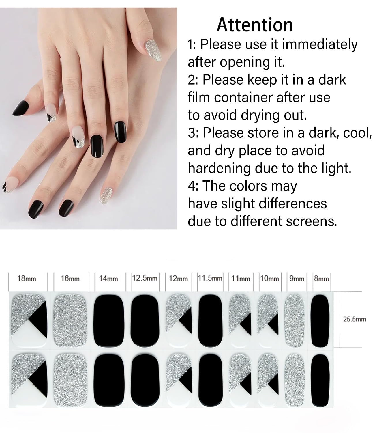 Black French tip