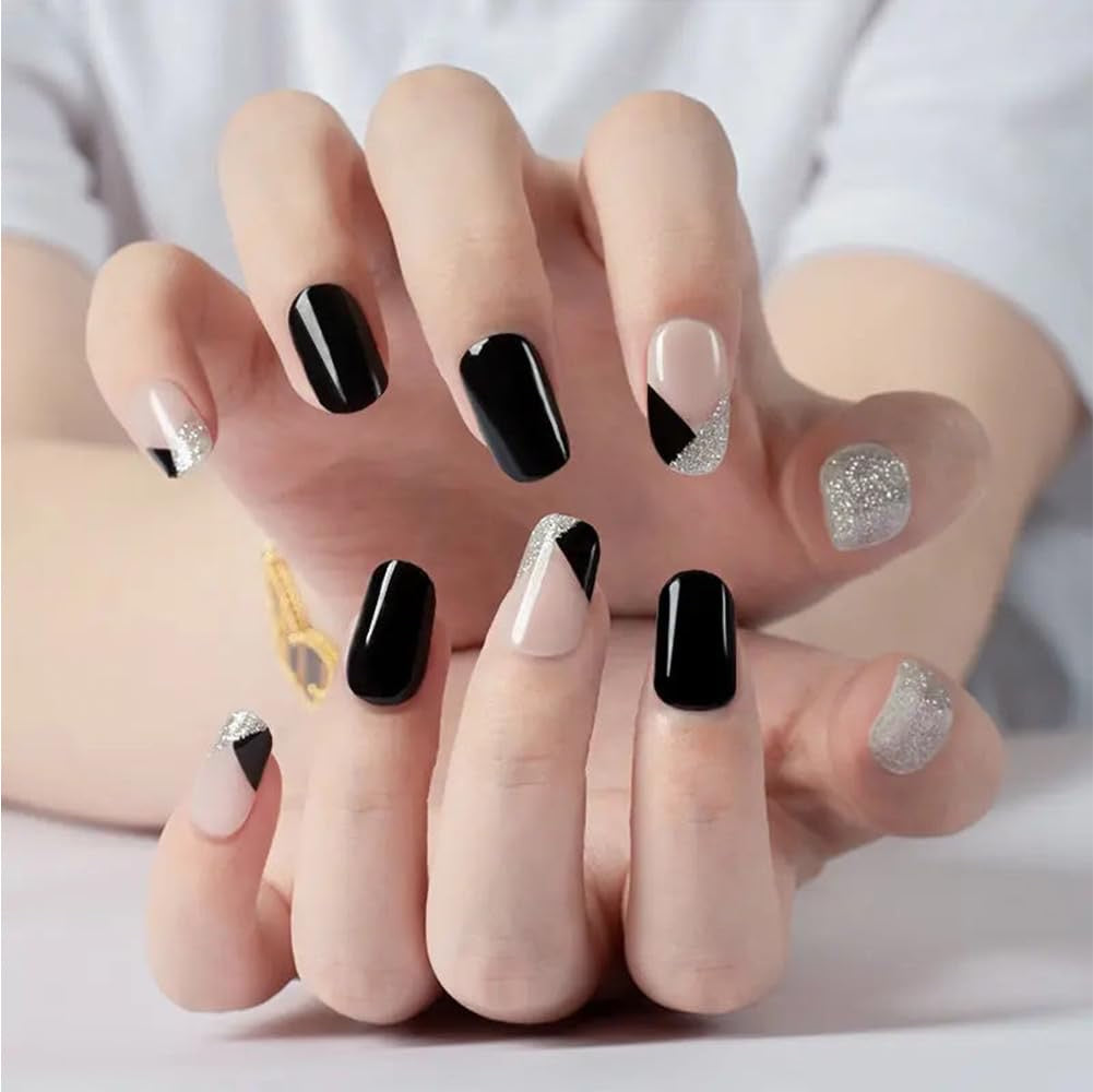 Black French tip