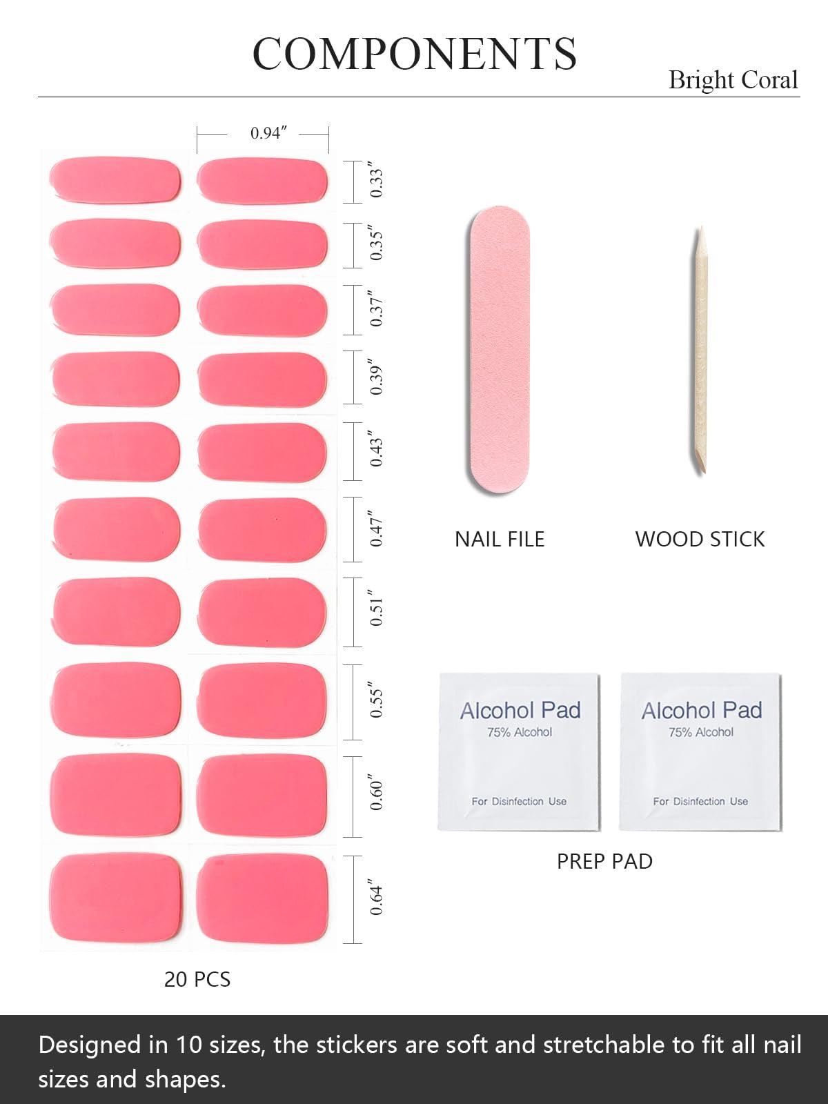 Blush Pink Gel Nail Strips