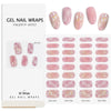 EBANKU 32PCS Cured Gel Nail Strips Real Nail Polish Strips Wraps Long-Lasting Waterproof Gel Nail Polish Wraps Full Wrap Gel Nail Art Stickers UV/LED Lamp Required (Gradient Wine)