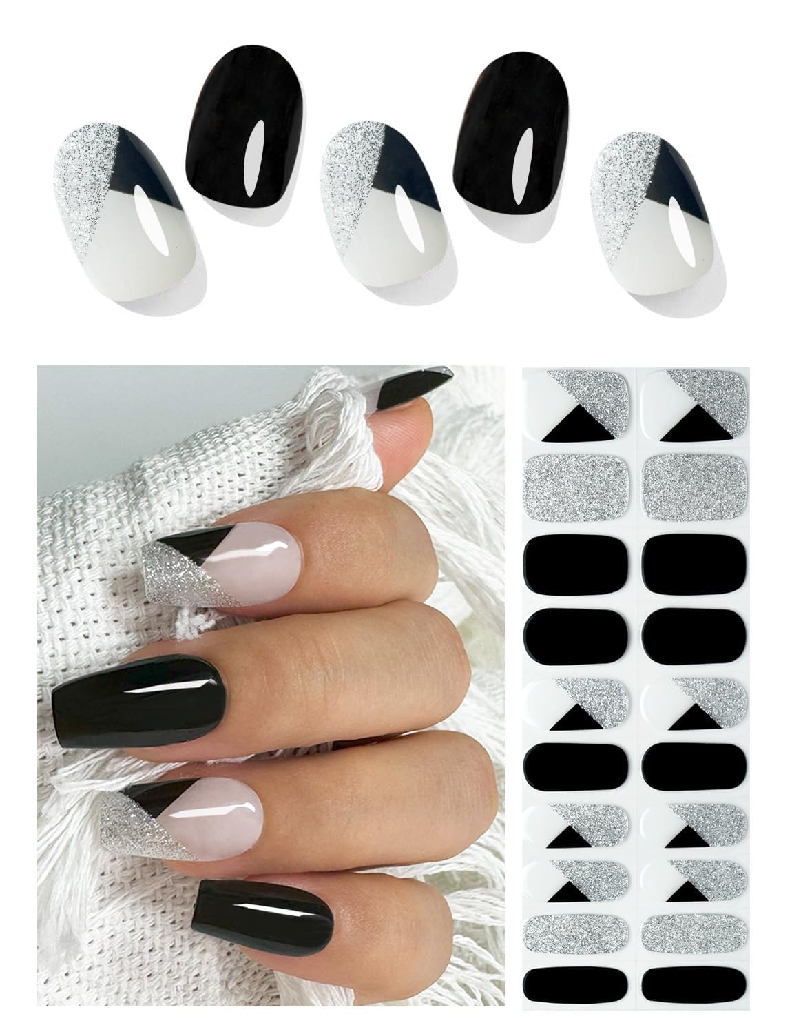 Black French tip