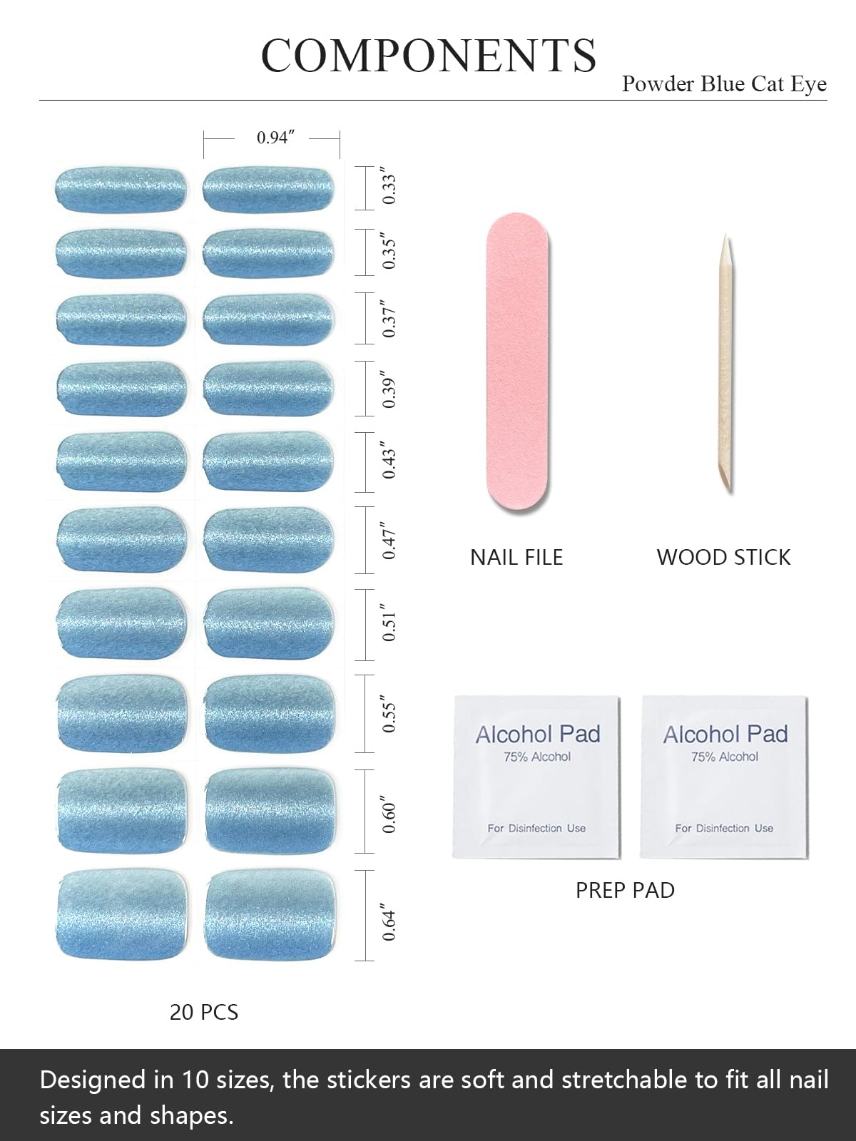 Powder Blue cateye