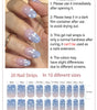 Sky Blue Tip Nails