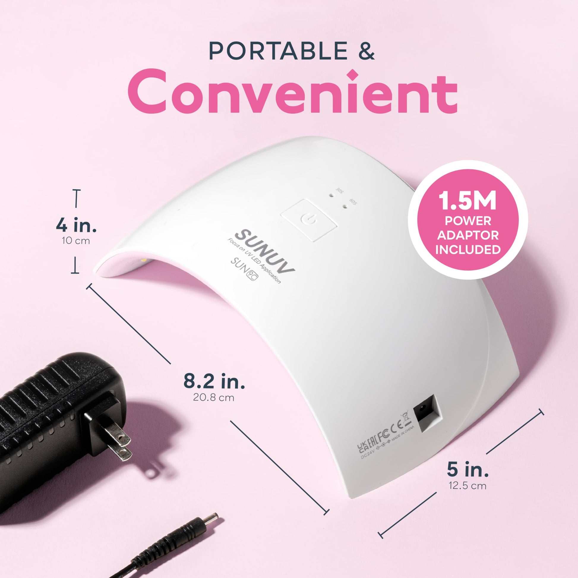 SUNUV Gel Nail Lamp – Auto Sensor, Dual Timer, Fast-Drying