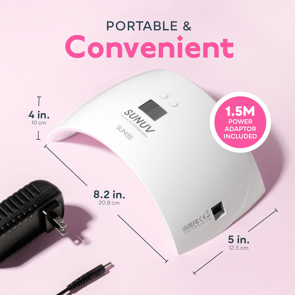 SUNUV Gel Nail Lamp – Auto Sensor, Dual Timer, Fast-Drying